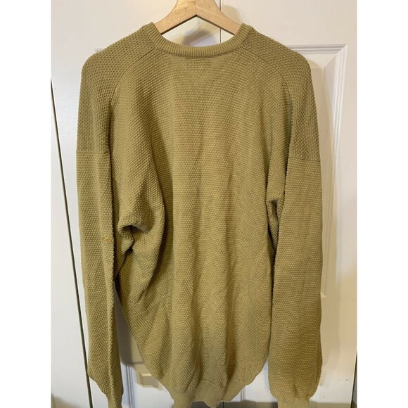 Peter Scott Men’s Sz XL Gold Pure Cotton Sweater Made‎ In Scotland - Picture 6 of 9